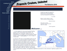 Tablet Screenshot of franciscruises.net